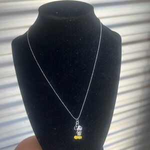 Silver Necklace with Character Pendant